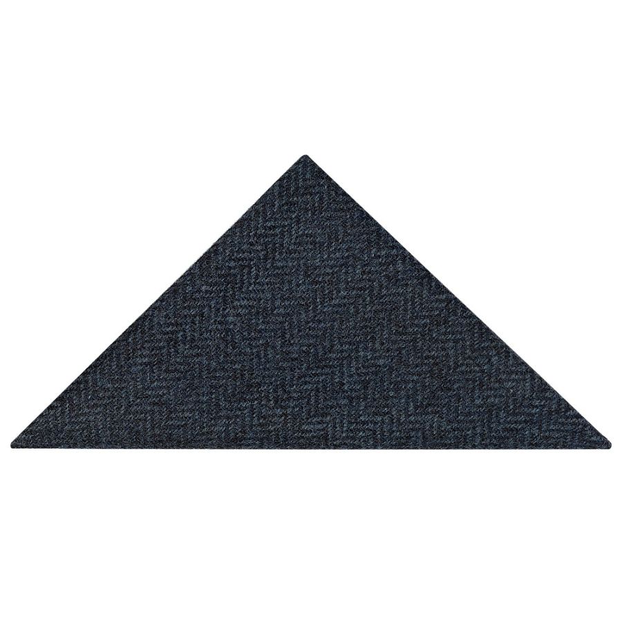 Blue Herringbone Pocket Square