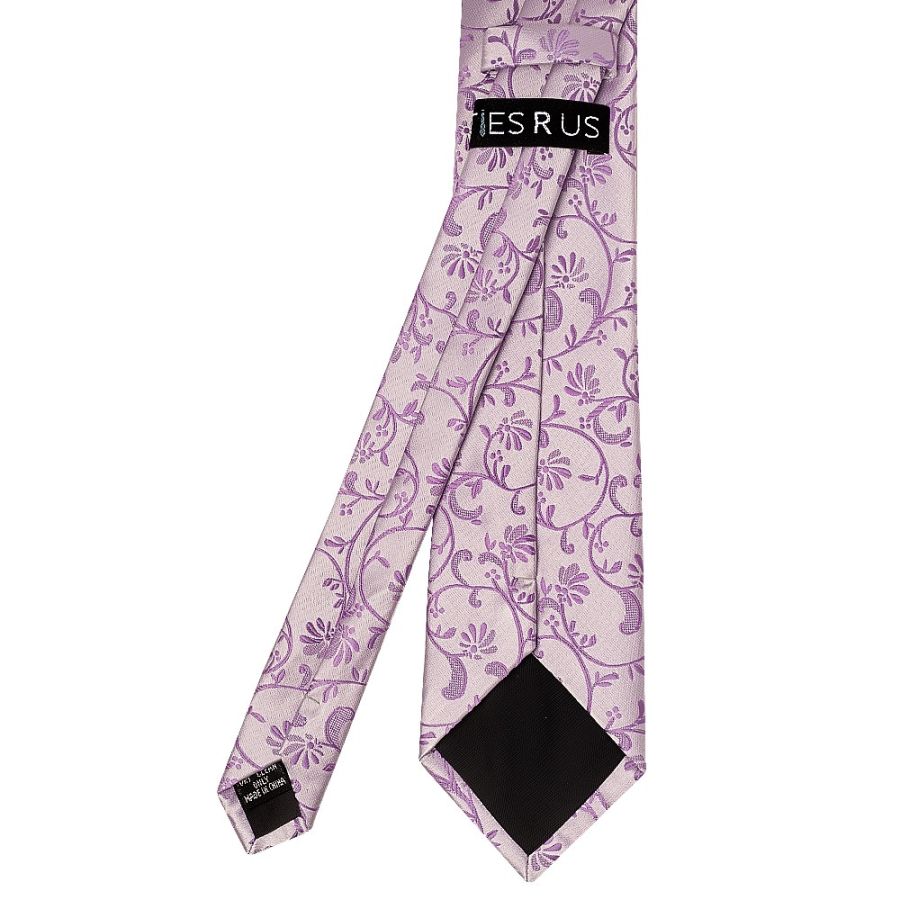 Lavender Floral Classic Men's Tie