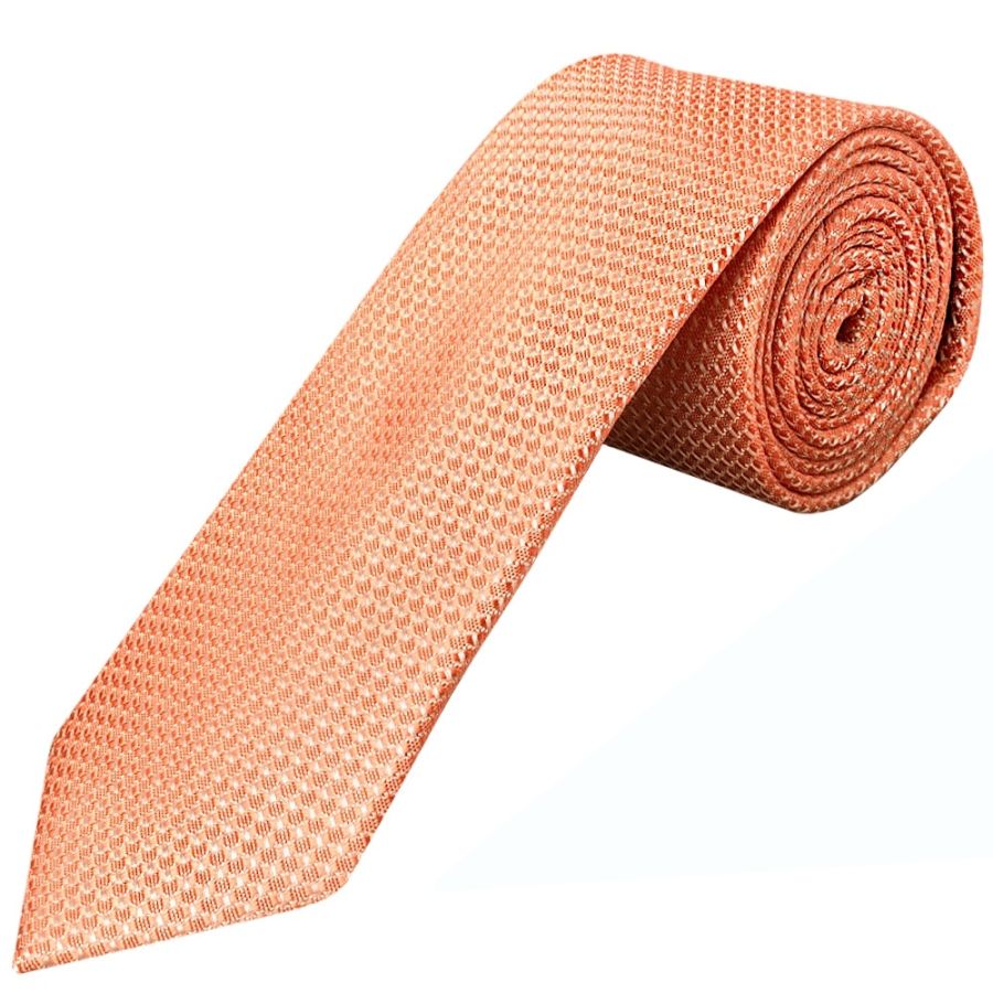 Coral Textured Classic Tie