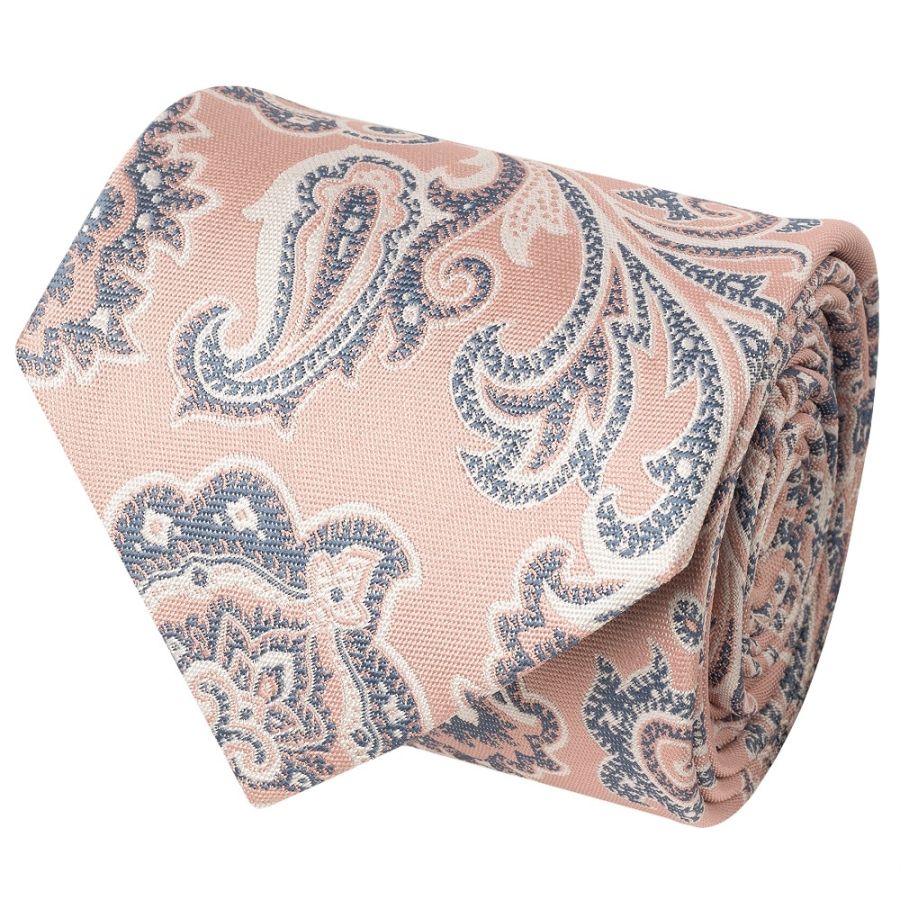 Pink and Blue Paisley Classic Men's Tie