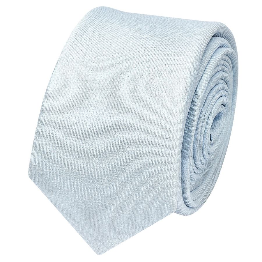Plain Sky Blue Silk Skinny Boys Tie