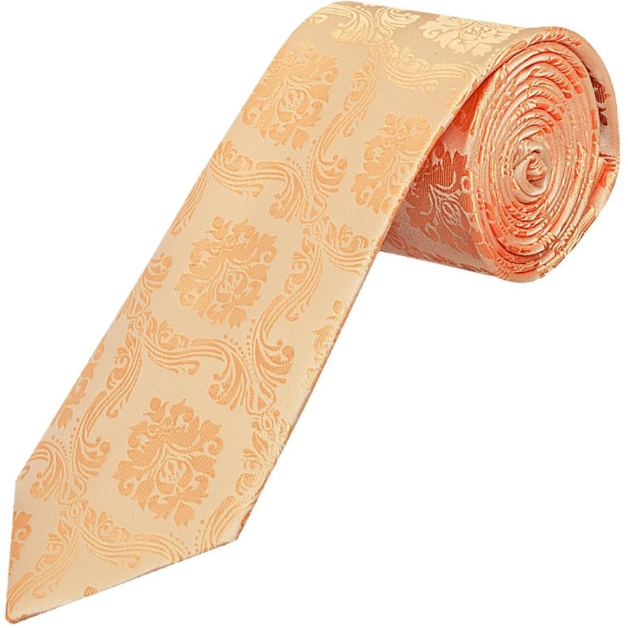 Peach Paisley Classic Men's Tie