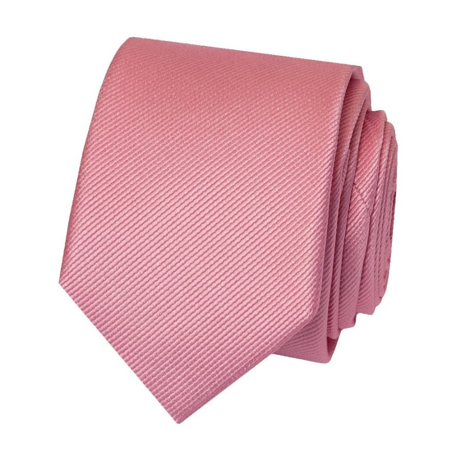 Light Pink Twill Skinny Silk Men's Tie