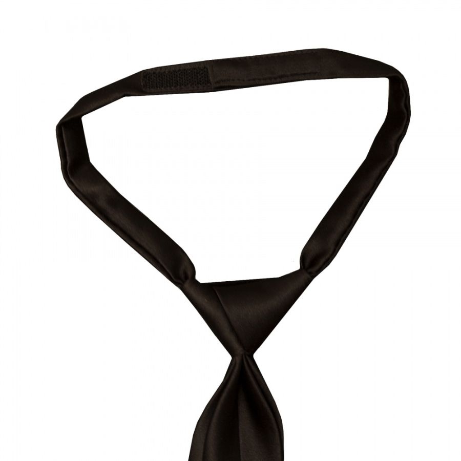 Pre Tied Black Boys Tie Age 4-7