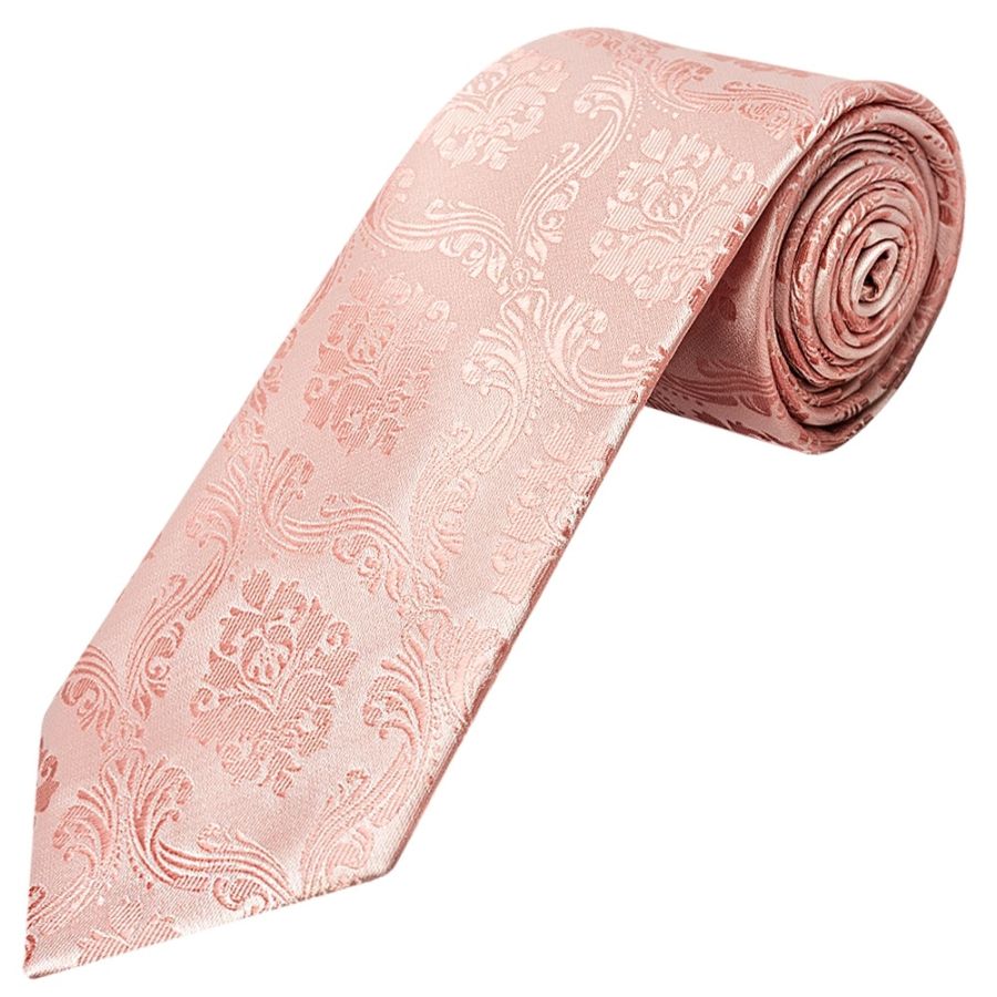 Rose Quartz Paisley Classic Men's Tie