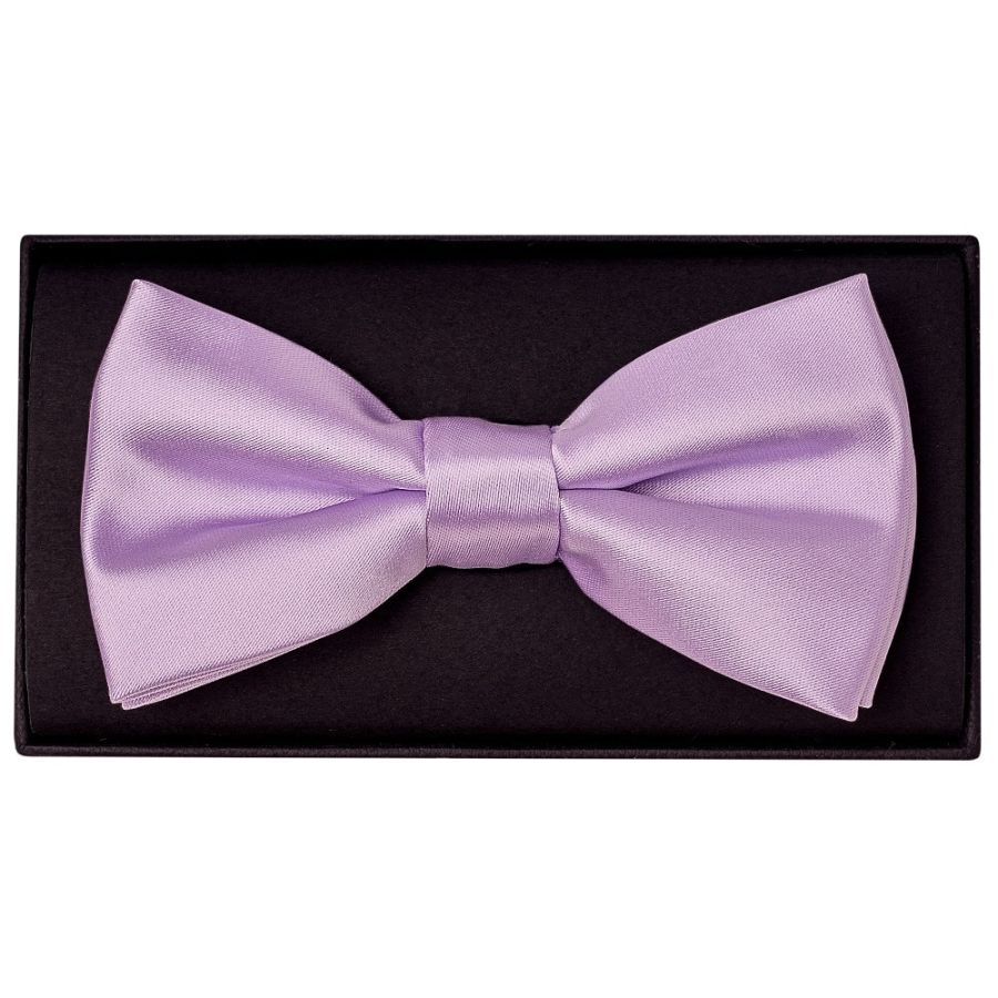 Plain Lilac Hand Made Mens Bow Tie