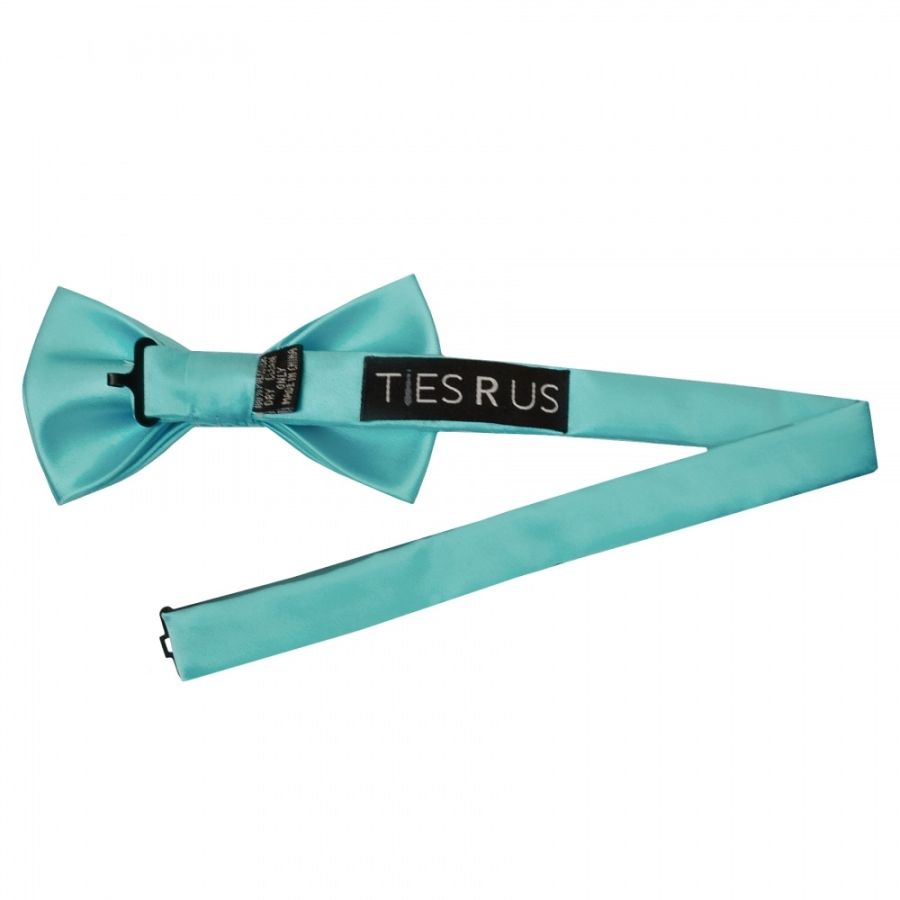Plain Tiffany Blue Handmade Mens Bow Tie