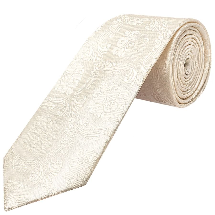 Ivory Paisley Classic Men's Tie