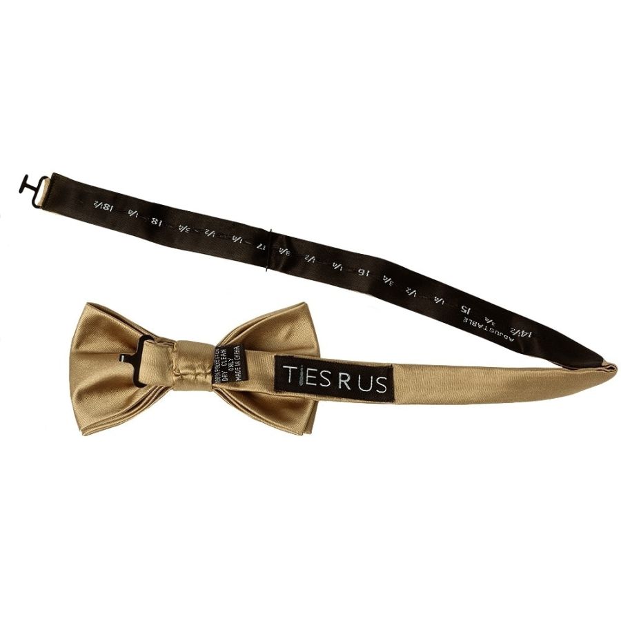 Plain Iced Coffee Handmade Mens Bow Tie and Pocket Square Set