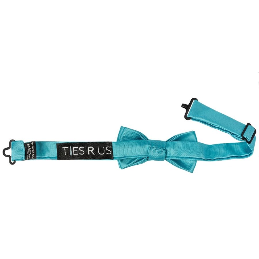 Pre Tied Turquoise Boys Bow Tie Age 18 Months-3 Years