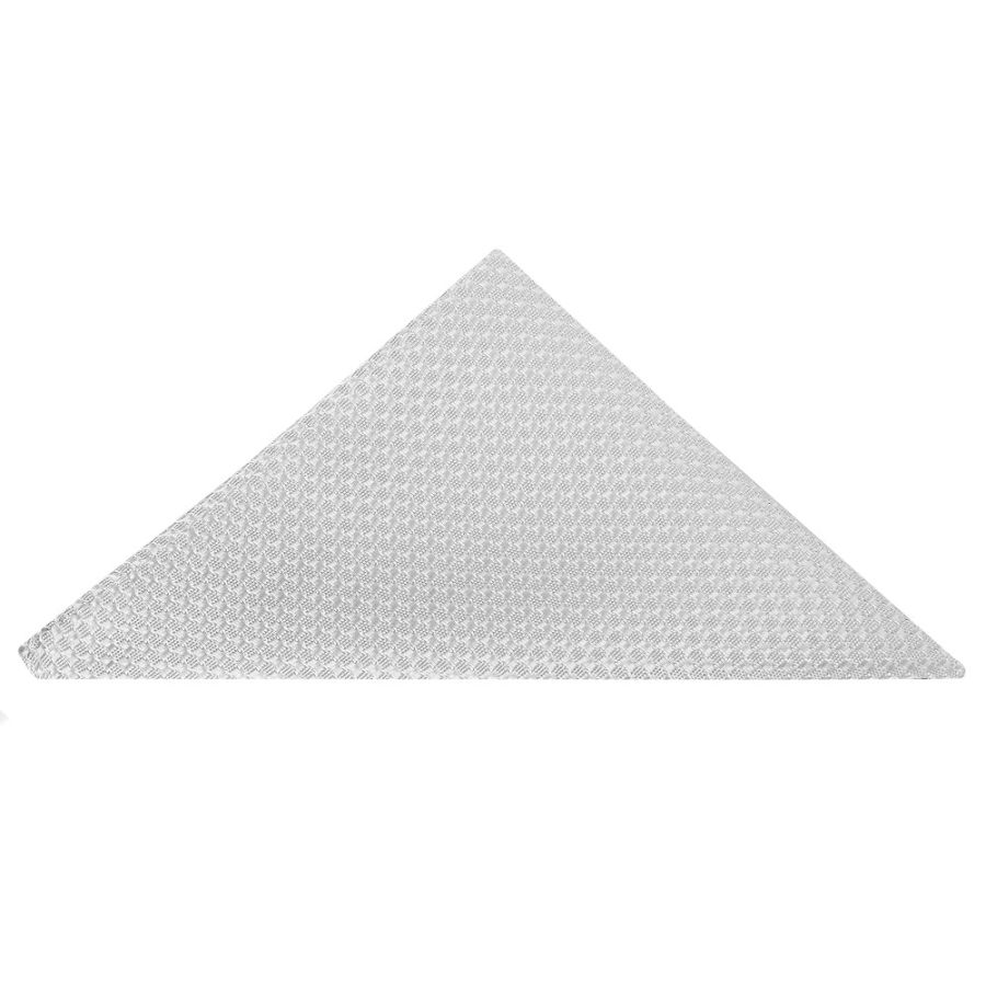 Silver Textured Pocket Square