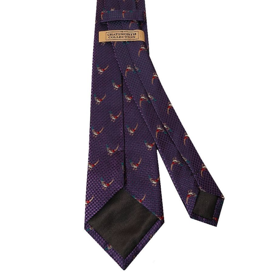 Purple Pheasant Silk Classic Men's Tie