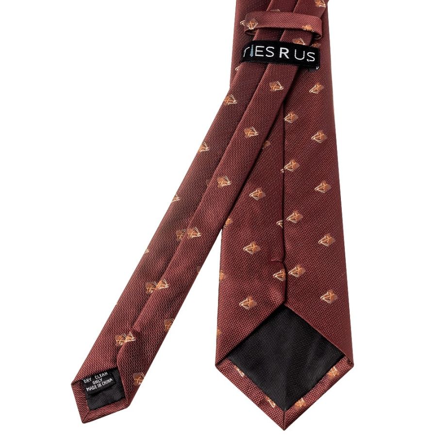 Burgundy Horse Head Classic Men's Tie