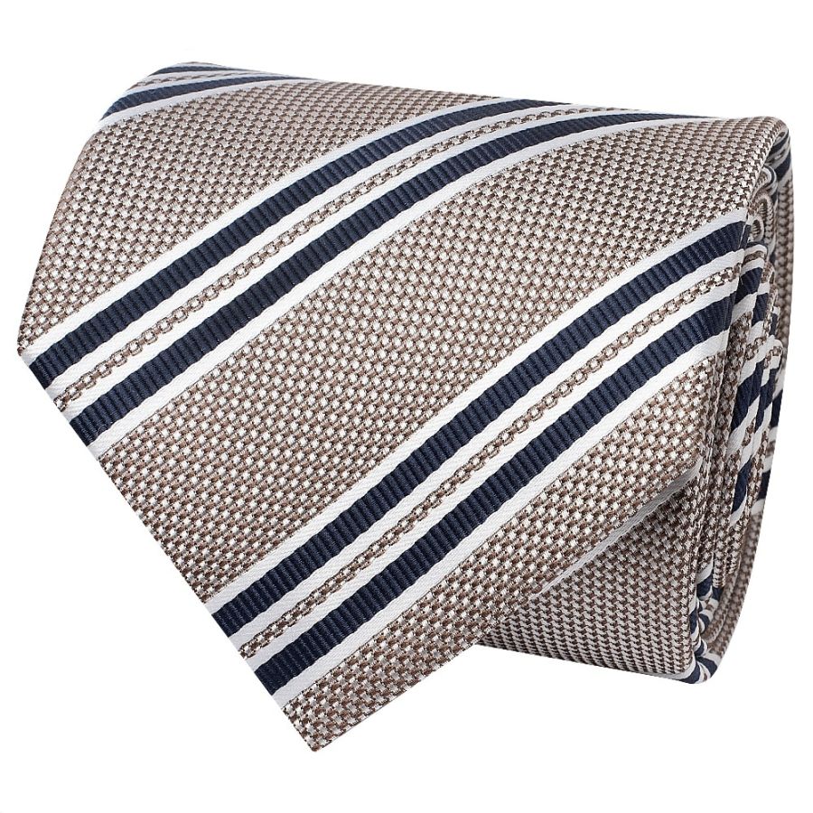 Silver Twin Stripe Classic Men's Tie
