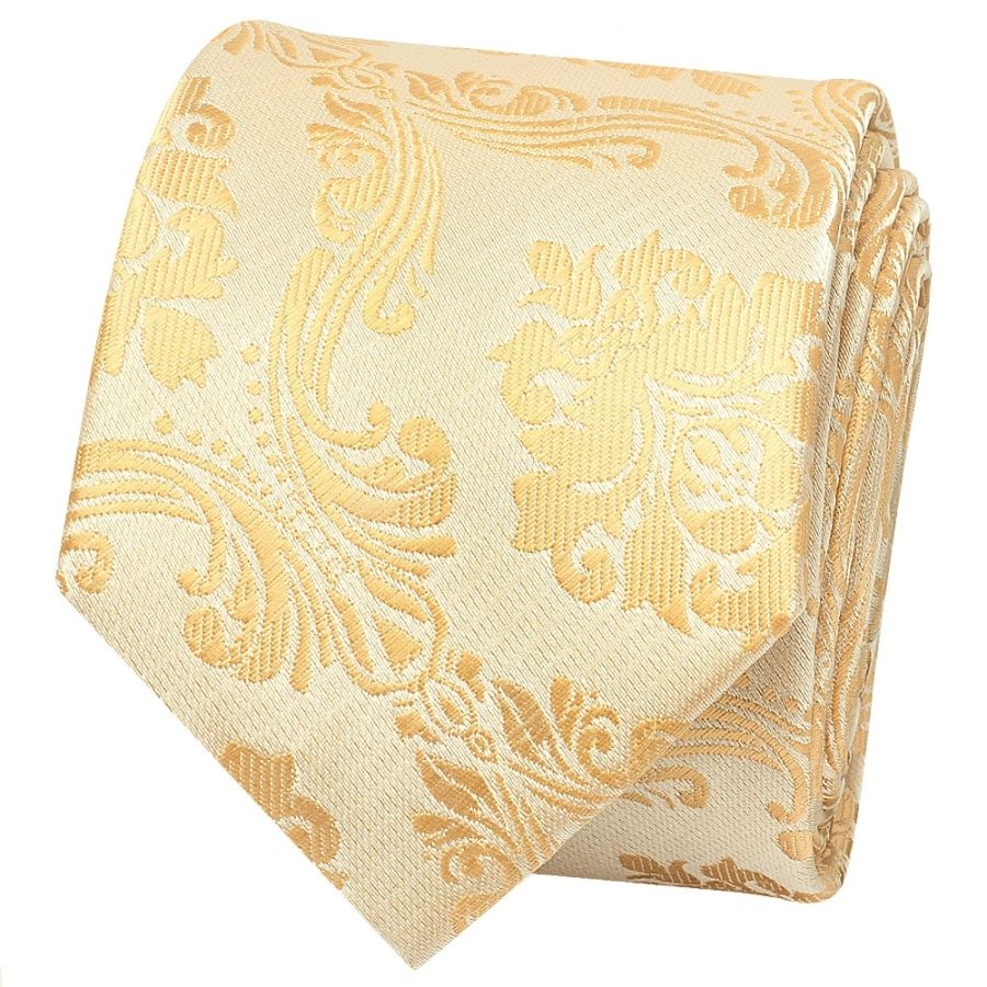 Caramel Paisley Skinny Men's Tie