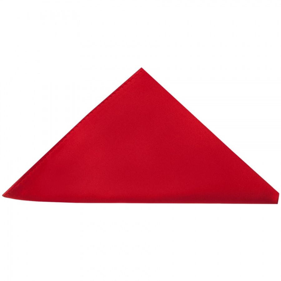 Plain Scarlet Red Skinny Men's Tie and Pocket Square Set