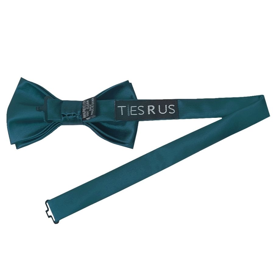 Pre Tied Dark Teal Boys Bow Tie Age 18 Months-3 Years