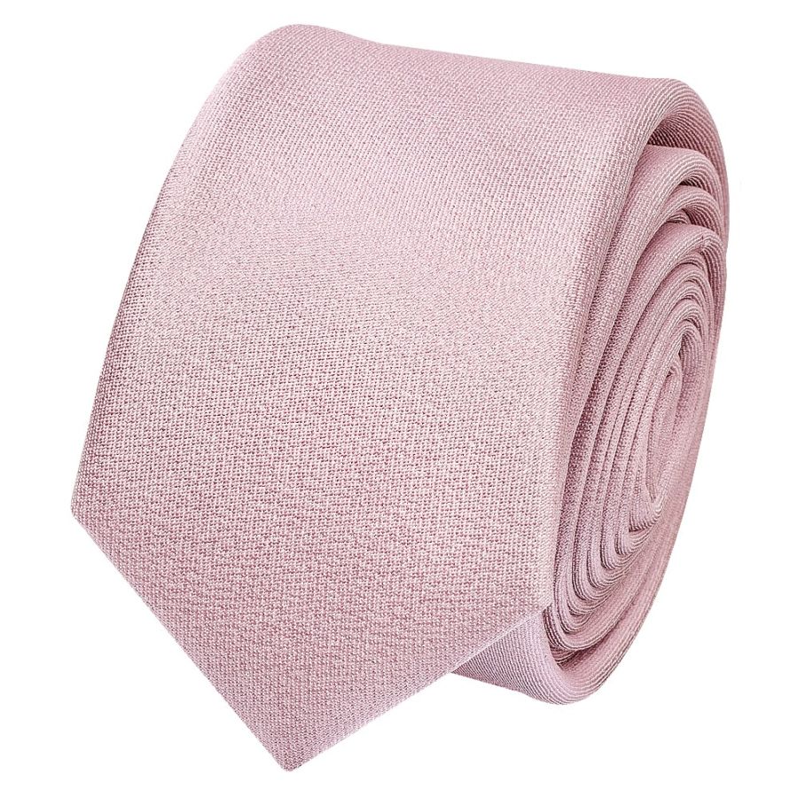 Plain Lilac Pink Silk Skinny Boys Tie