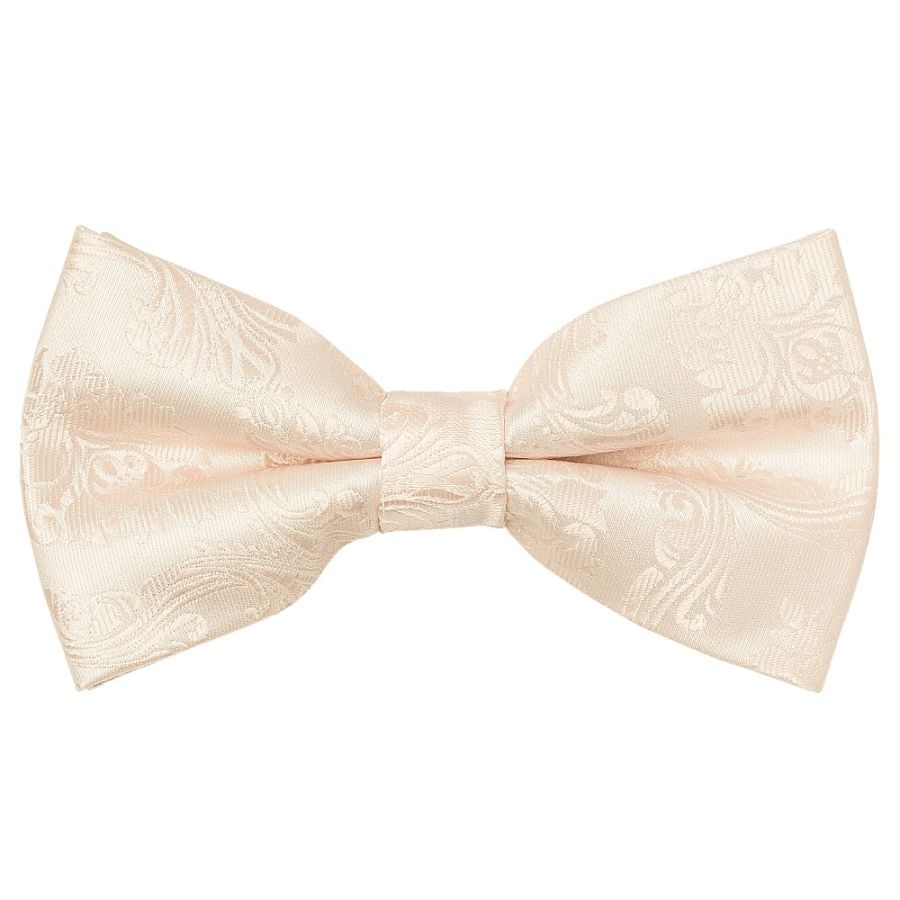 Pre Tied Blush Paisley Boys Bow Tie Age 8-11