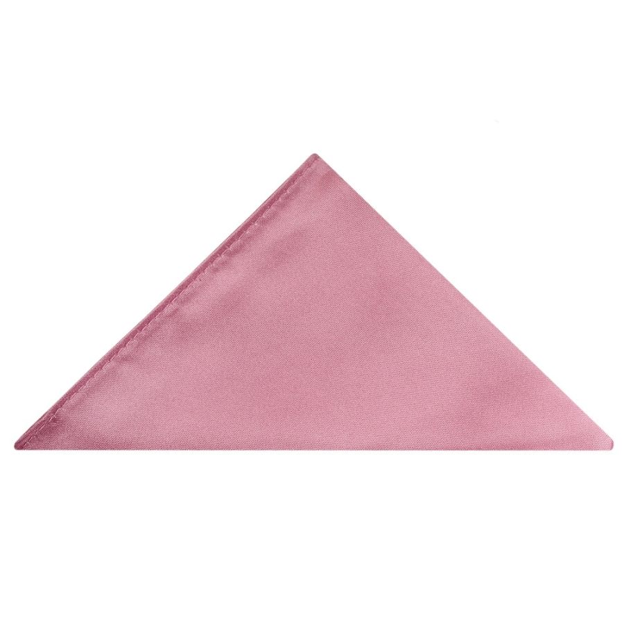 Plain Dusty Pink Satin Pocket Square