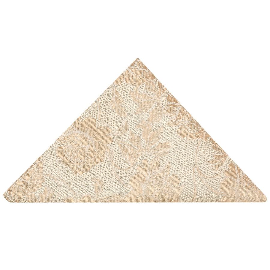 Gold Flower Pocket Square
