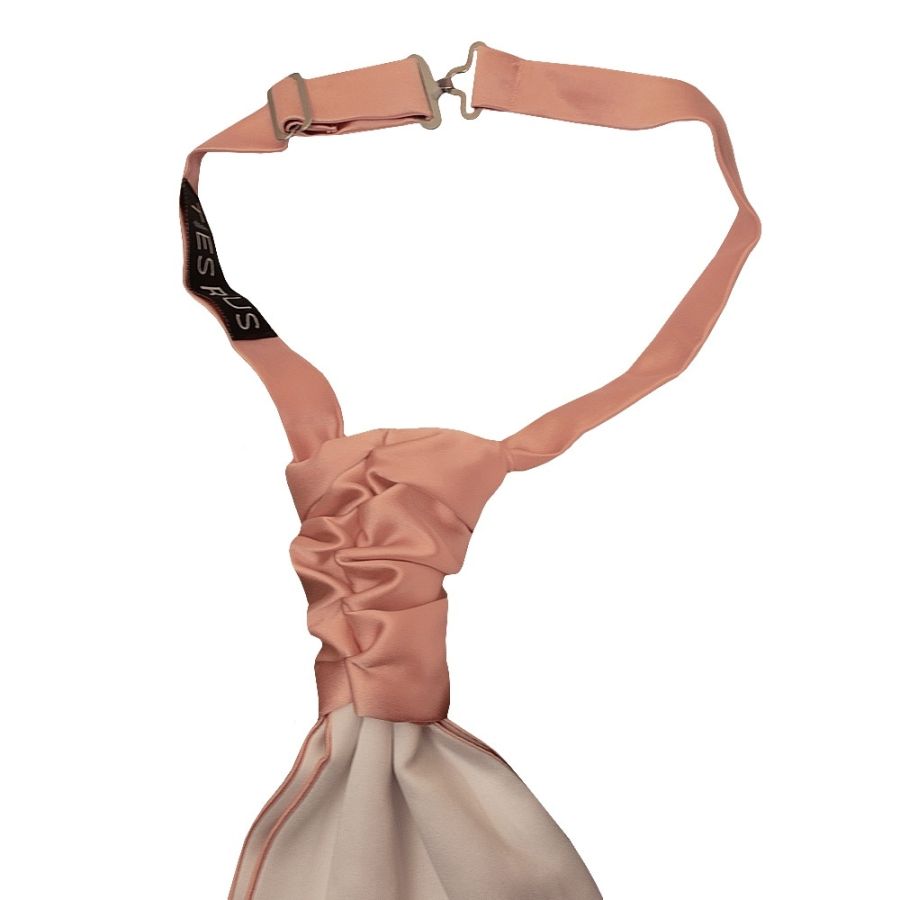 Plain Rose Quartz Satin Men's Cravat Tie