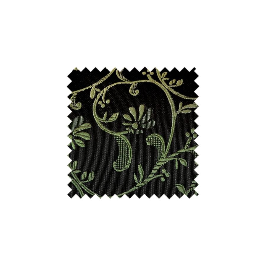 Plain Black with Sage Green Floral Swatch - SDWF1