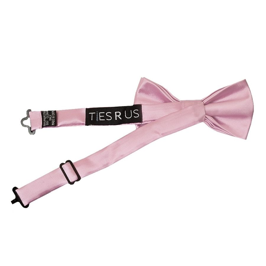 Pre Tied Light Dusty Pink Boys Bow Tie Age 18 Months-3 Years