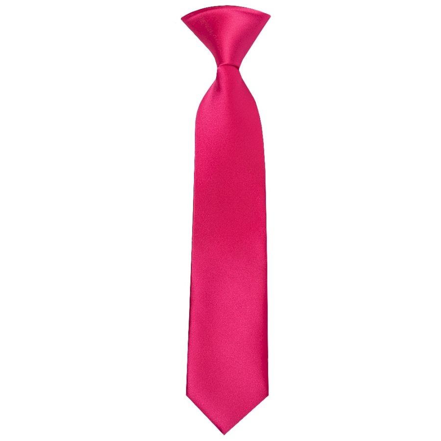 Pre Tied Cerise Pink Boys Tie Age 4-7