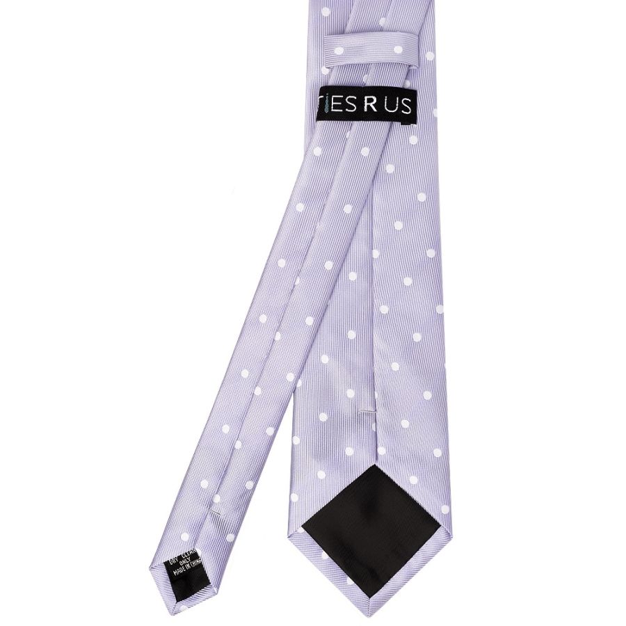 Lilac Large White Spot Classic Men's Tie