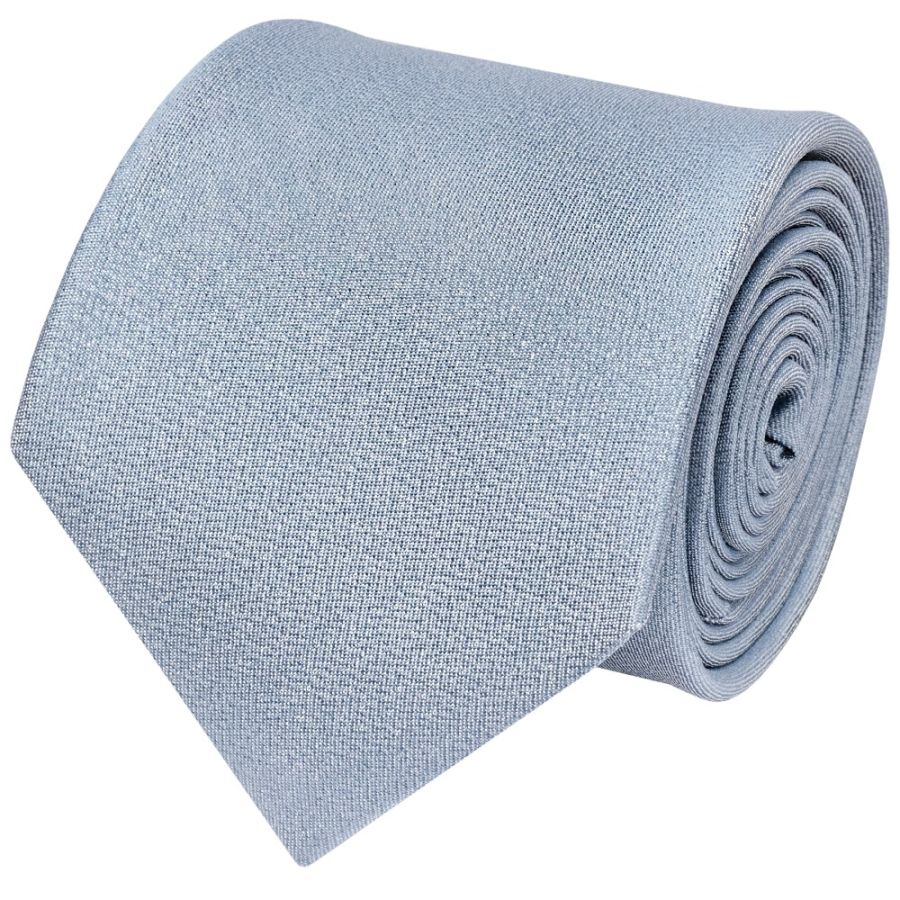 Plain Dusty Blue Silk Classic Men's Tie