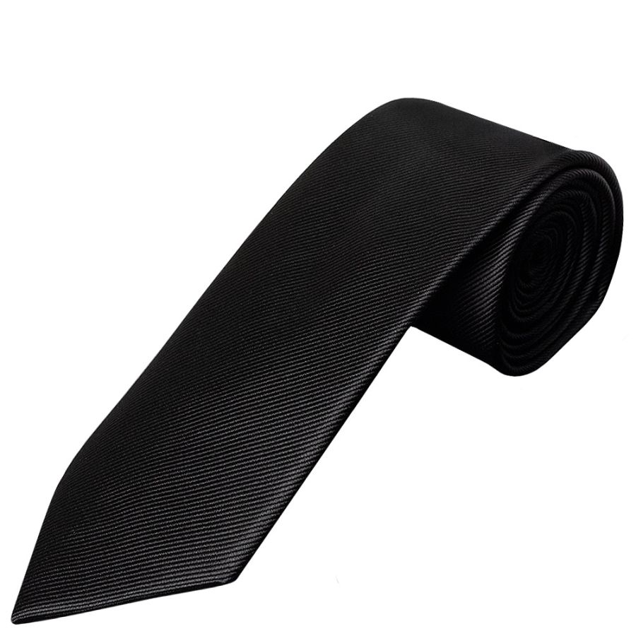 Black Silk Twill Silk Classic Men's Tie