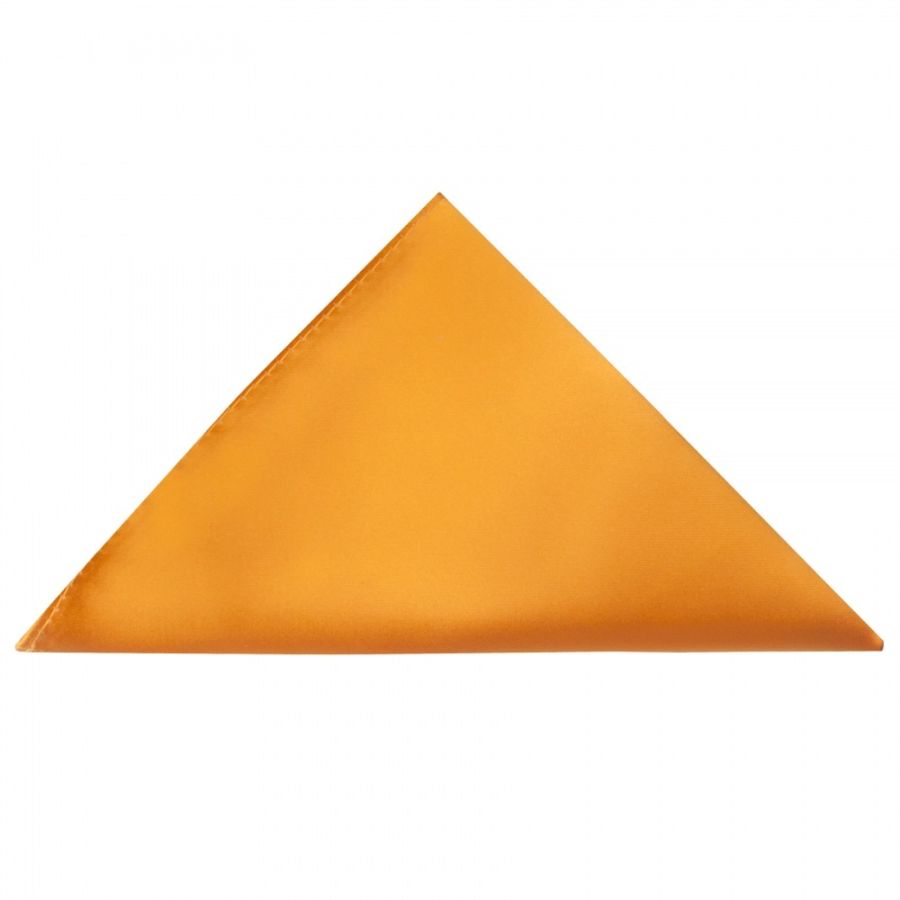 Plain Rust Satin Classic Men's Tie and Pocket Square Set