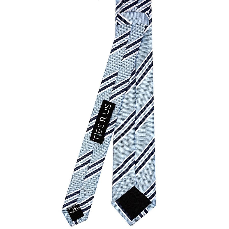 Blue Twin Stripe Skinny Men's Tie