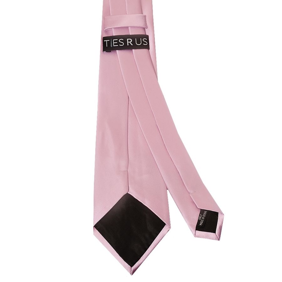 Plain Light Dusty Pink Satin Classic Men's Tie