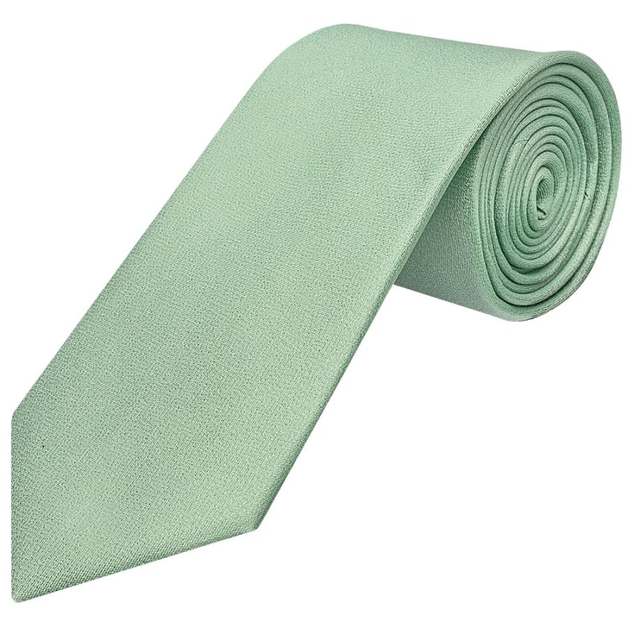 Plain Sea Grass Silk Classic Men's Tie