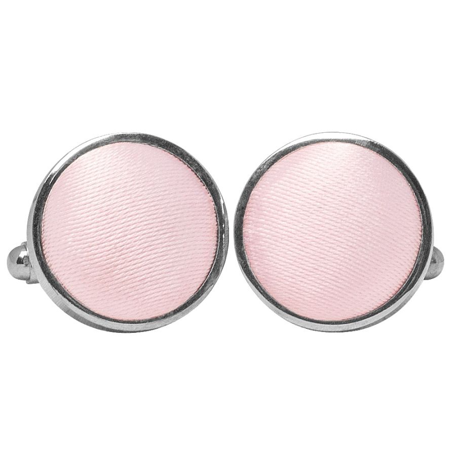 Plain Blush Pink Cufflinks