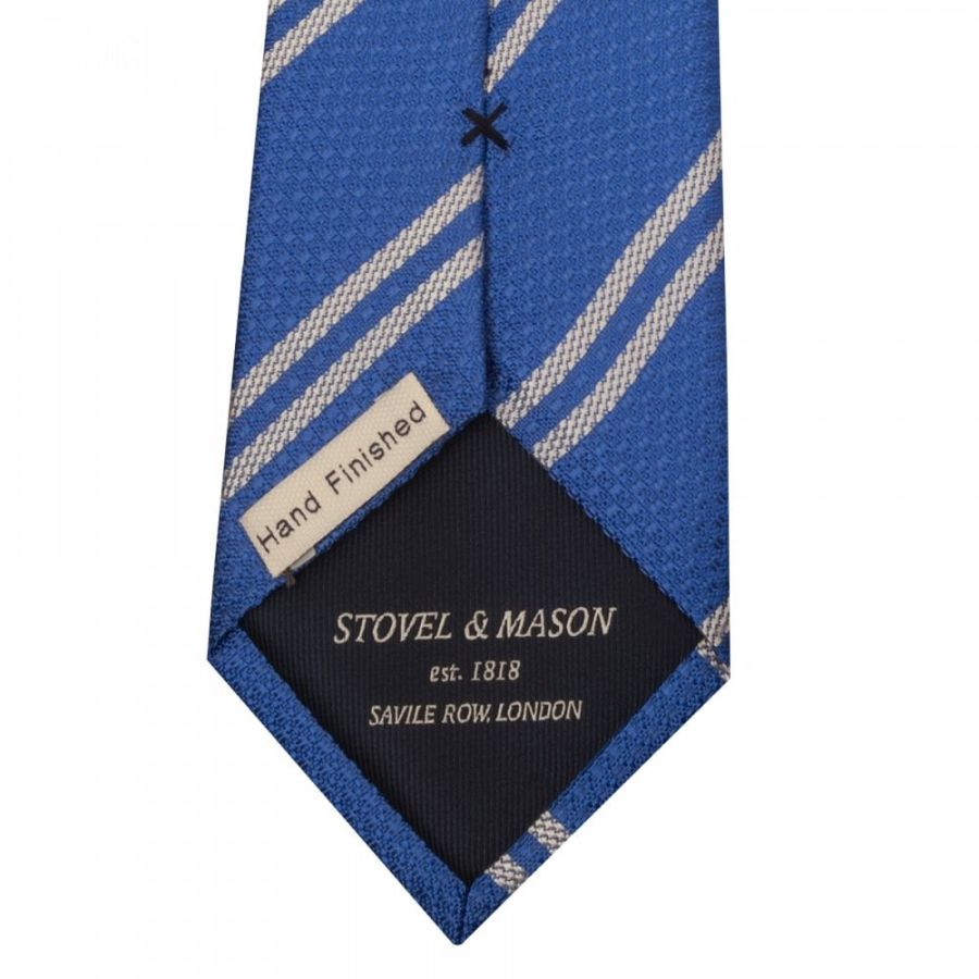 Royal Blue Stripe Silk Classic Men's Tie