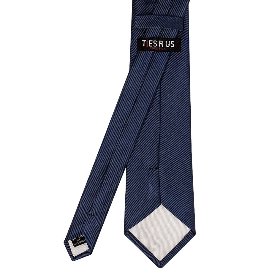 French Navy Silk Twill Classic Men's Tie