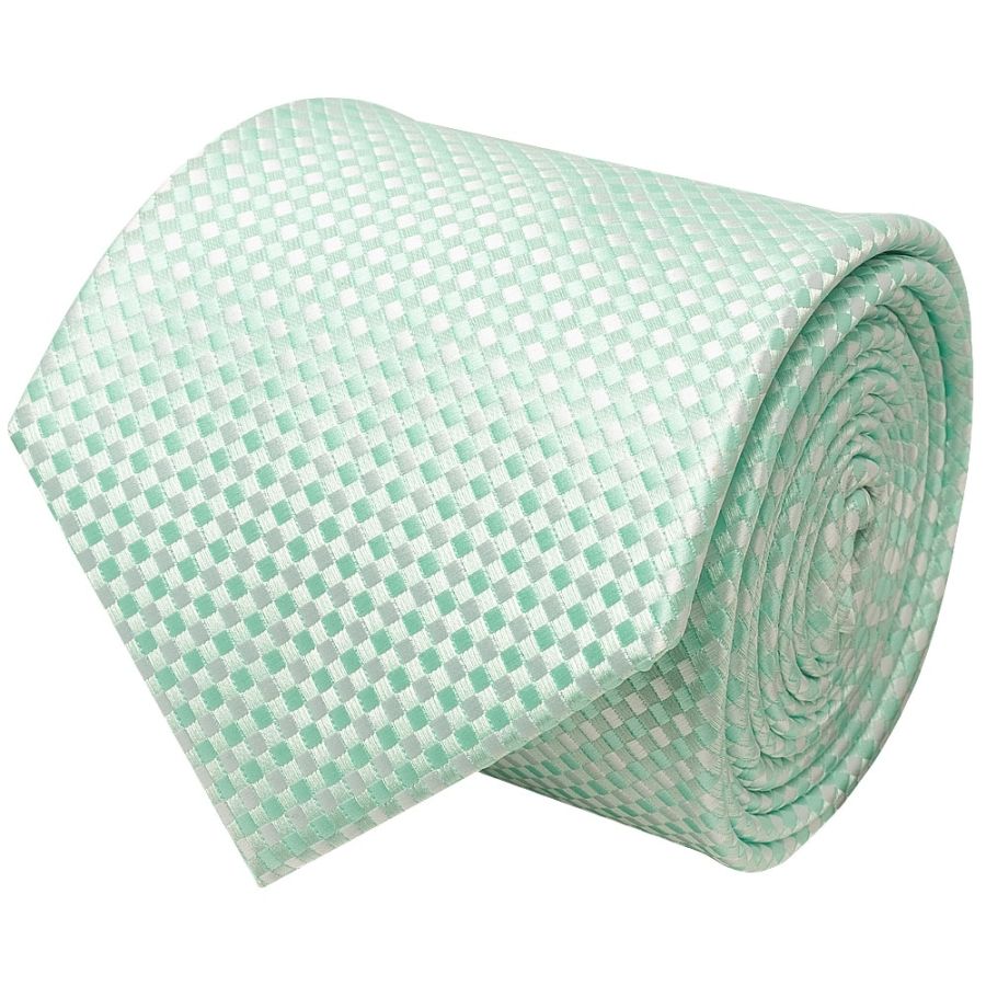 Mint Green Diamond Neat Classic Men's Tie