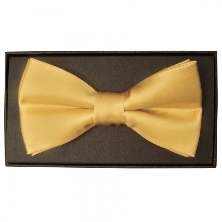 Plain Caramel Mens Bow Tie