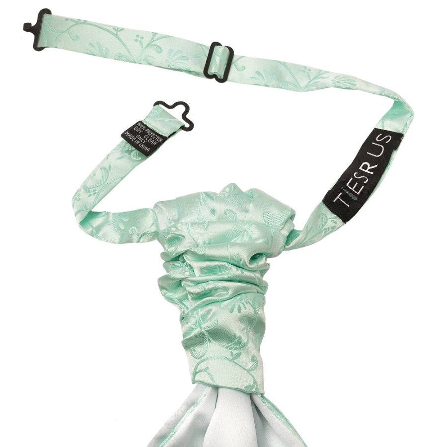 Mint Floral Men's Cravat Tie