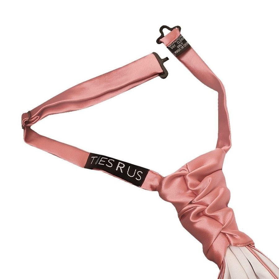 Plain Rose Gold Satin Men's Cravat Tie