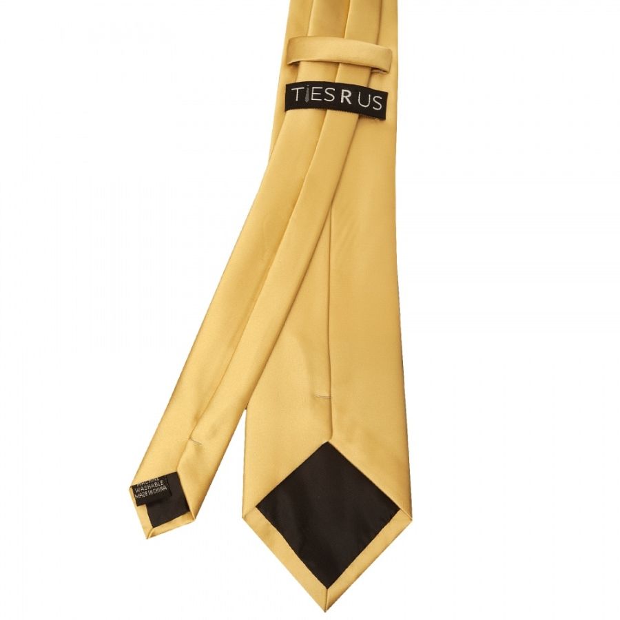 Plain Caramel Satin Classic Men's Tie
