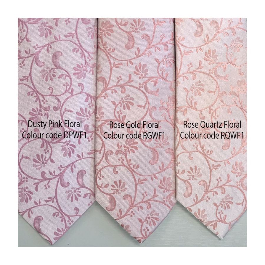Dusty Pink Floral Classic Men's Tie