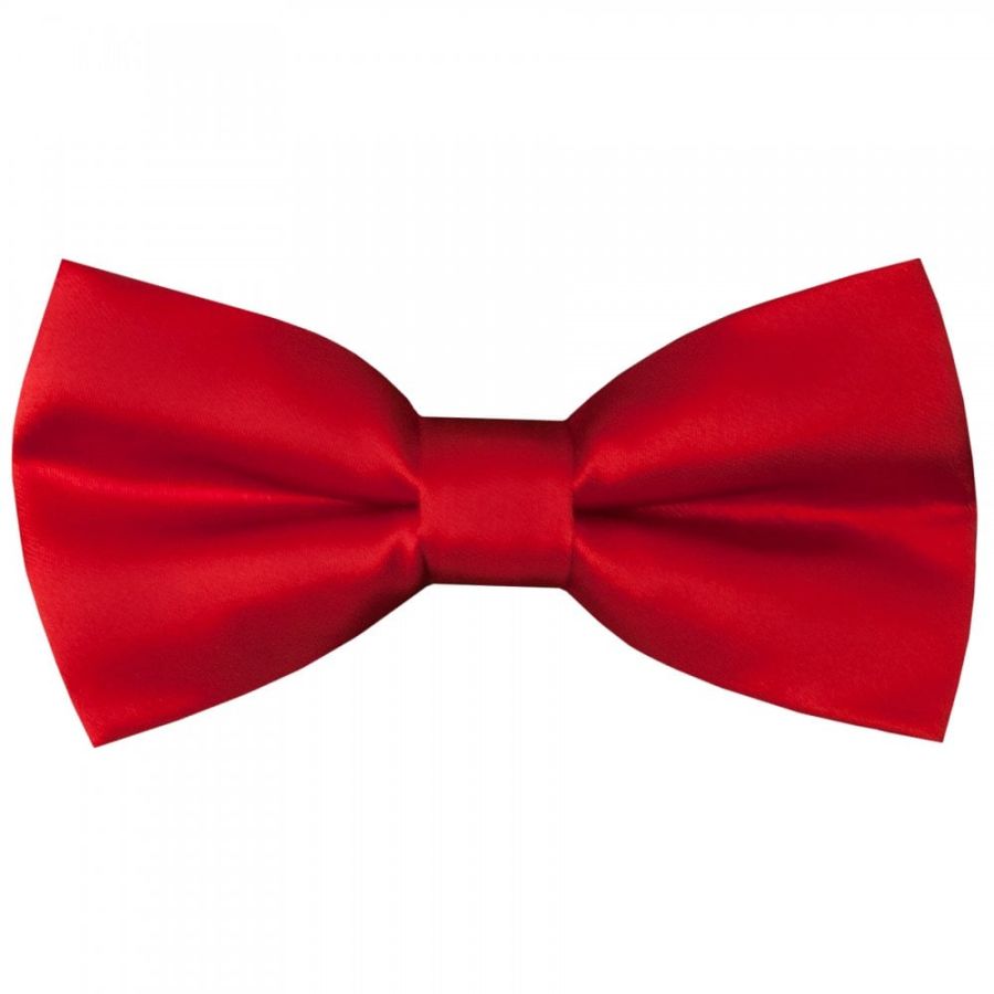 Pre Tied Scarlet Red Boys Bow Tie Age 18 Months-3 Years