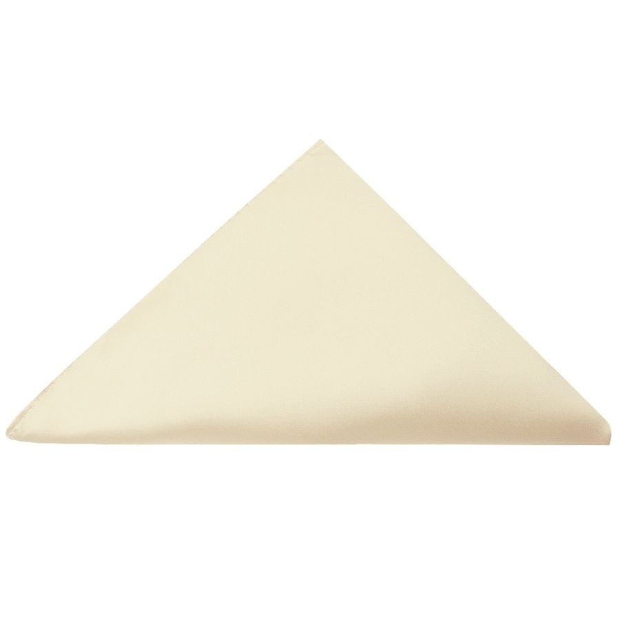 Pre Tied Ivory Satin Boys Bow Tie and Pocket Square Set Age 4-7