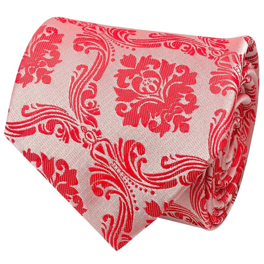 Bright Red Paisley Classic Men's Tie