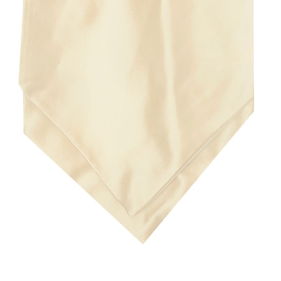 Plain Ivory Satin Men's Cravat Tie
