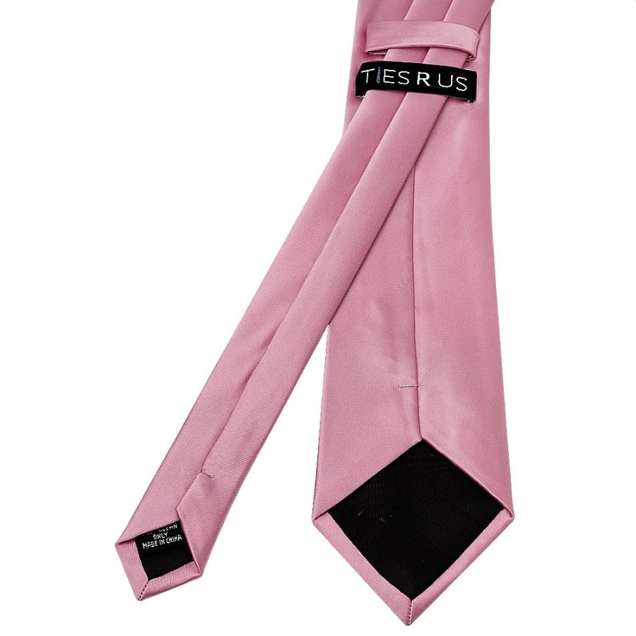 Plain Dusty Pink Satin Classic Men's Tie